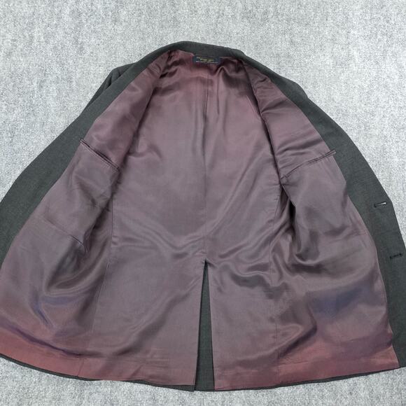 Brooks Brothers Blazer Mens 40 Long Gray Wool Blend 2 Button Jacket Vtg USA Made - Picture 16 of 16